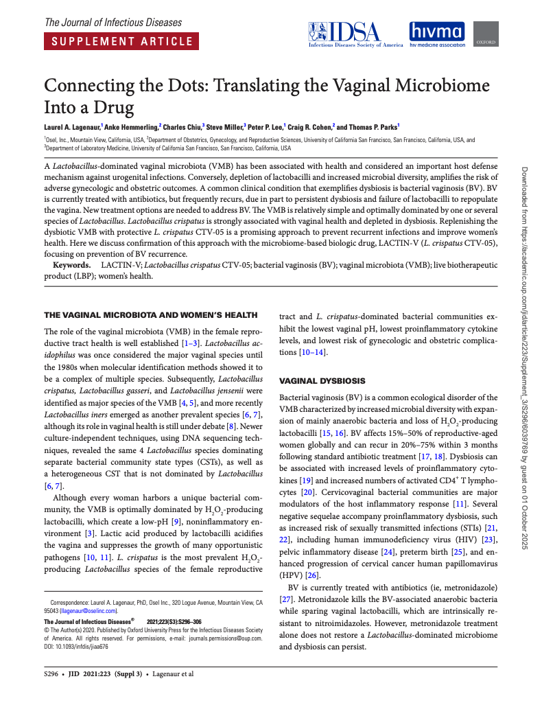 Journal of Infectious Diseases, 2021