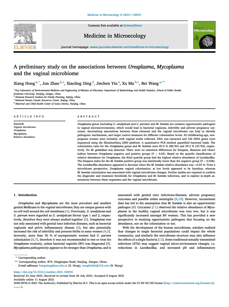 Reproductive Medicine and Biology, 2021