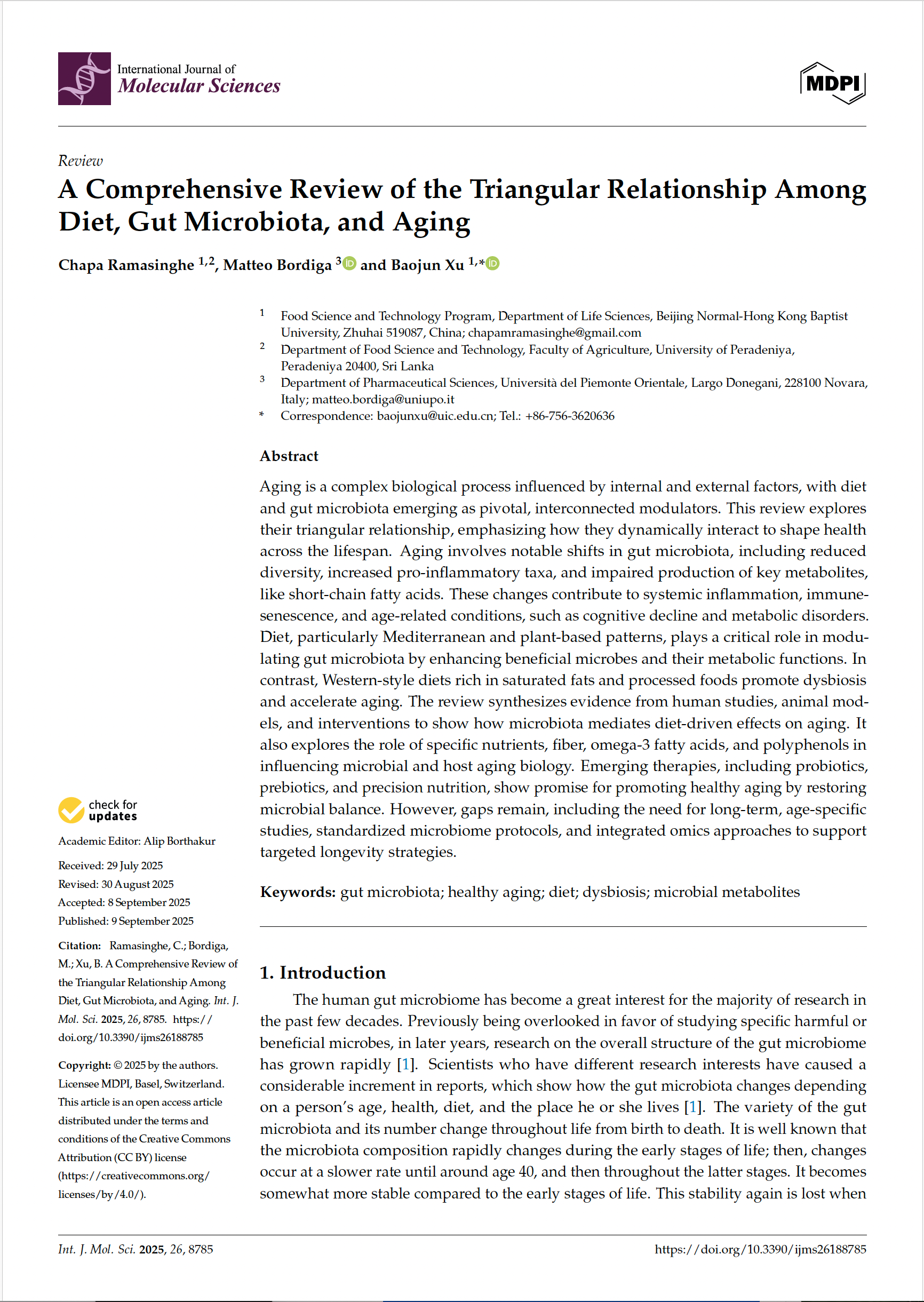 International Journal of Molecular Sciences, 2025